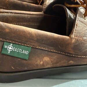 Eastland Women's Distressed Brown Boat Shoes